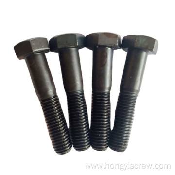 DIN931 Black oxide Half Thread Hex Head Bolts